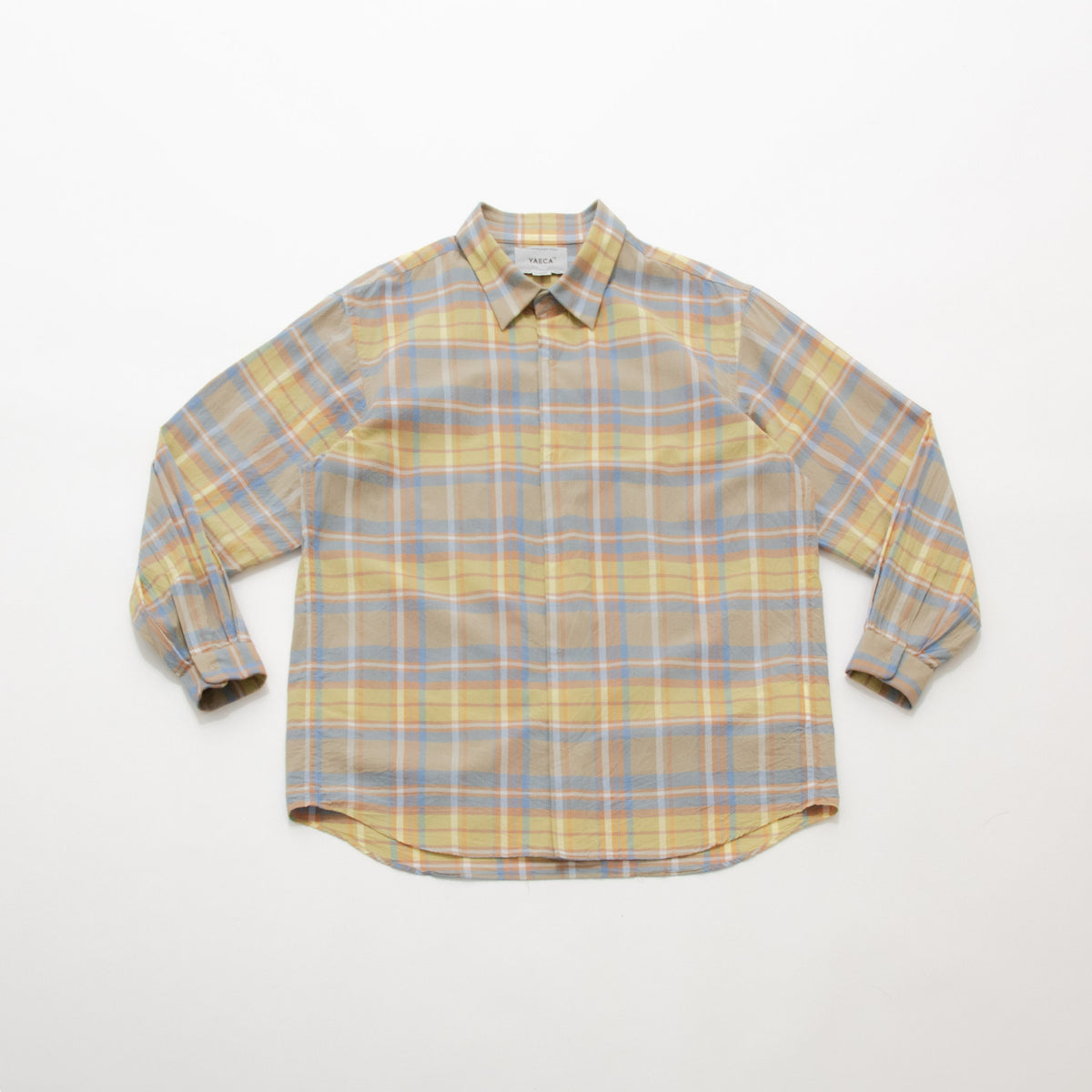 Madras Check Comfort Shirt Wide – YAECAYA