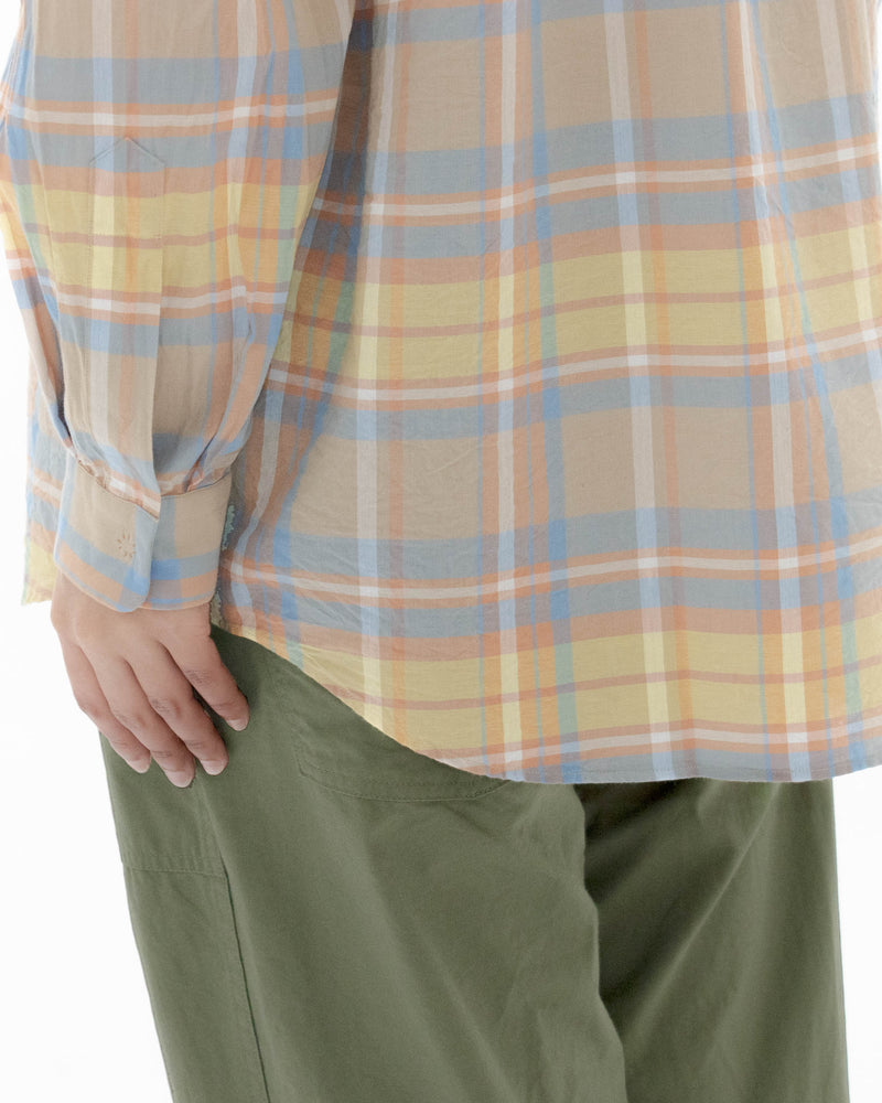 Madras Check Comfort Shirt Wide
