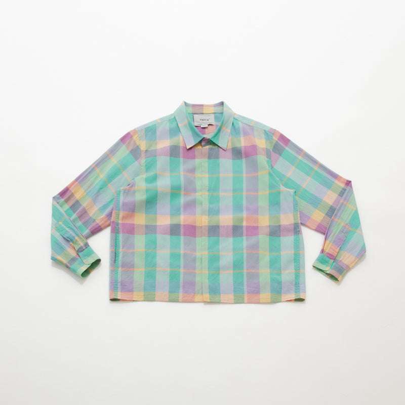 Madras Check Comfort Shirt Square Short