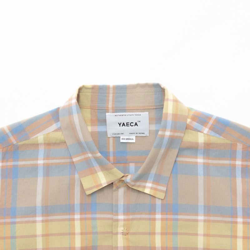 Madras Check Comfort Shirt Square Short