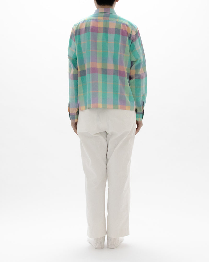 Madras Check Comfort Shirt Square Short