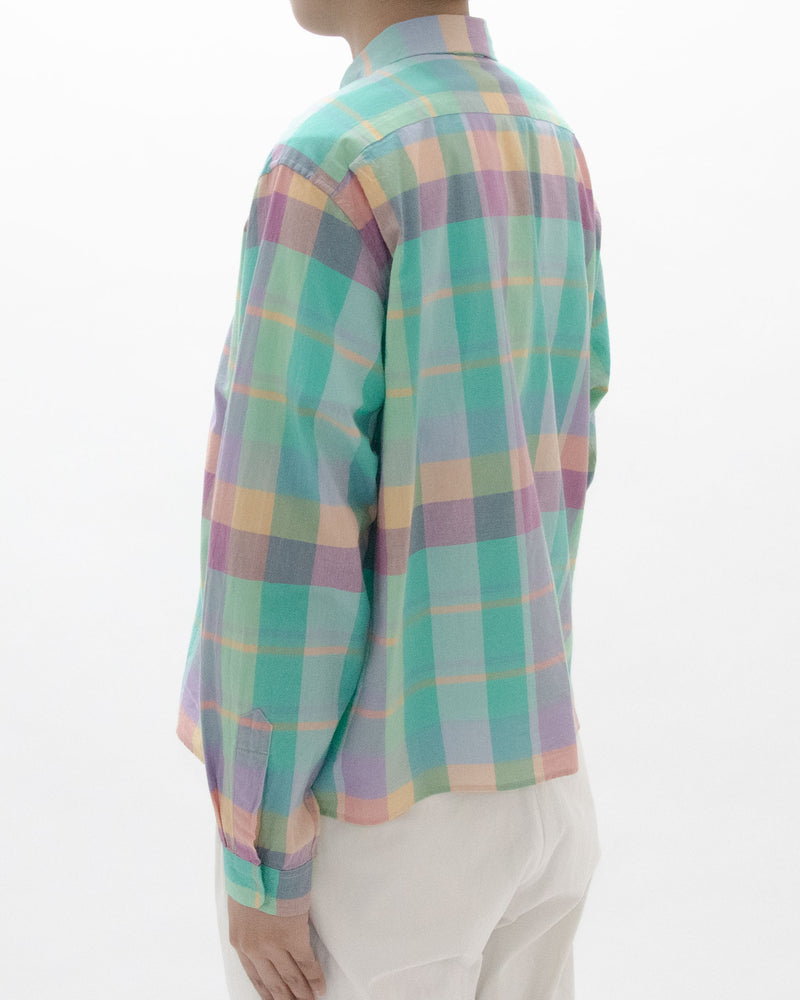 Madras Check Comfort Shirt Square Short