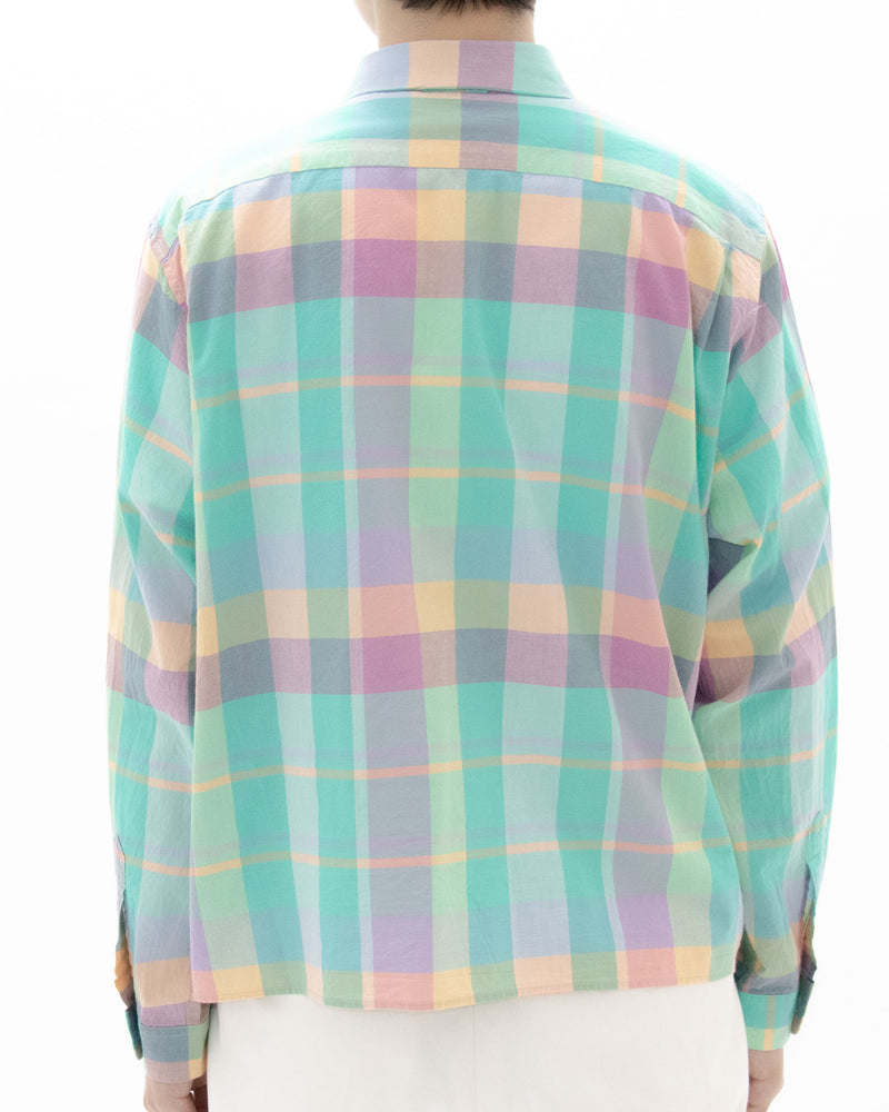Madras Check Comfort Shirt Square Short