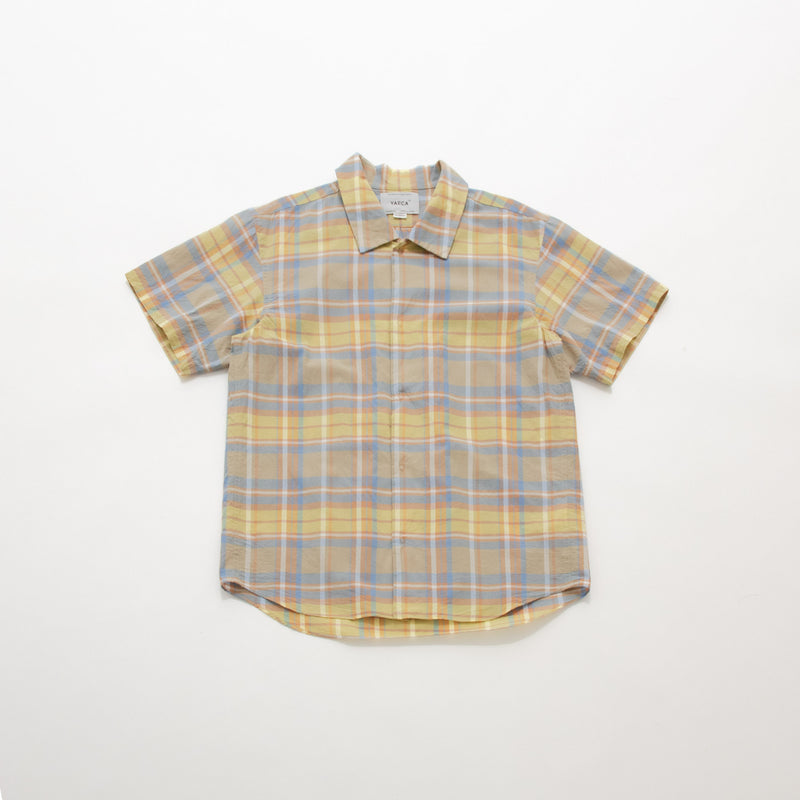 Madras Check Comfort Shirt Wide Short Sleeve