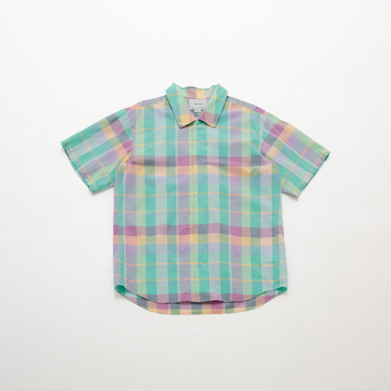 Madras Check Comfort Shirt Wide Short Sleeve