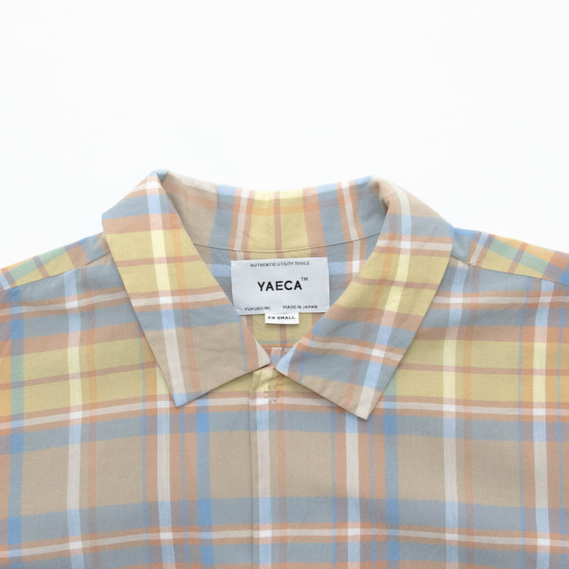 Madras Check Comfort Shirt Wide Short Sleeve