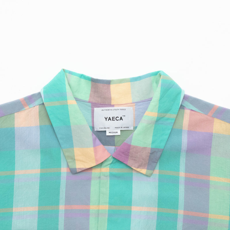 Madras Check Comfort Shirt Wide Short Sleeve