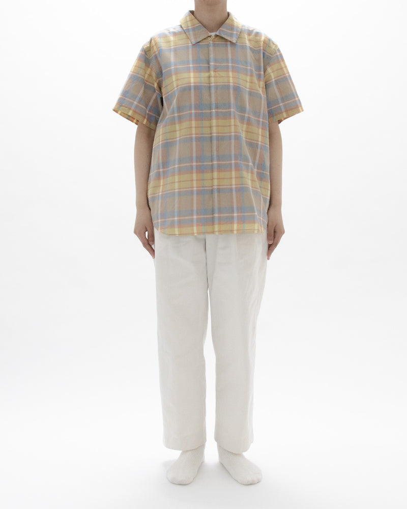 Madras Check Comfort Shirt Wide Short Sleeve