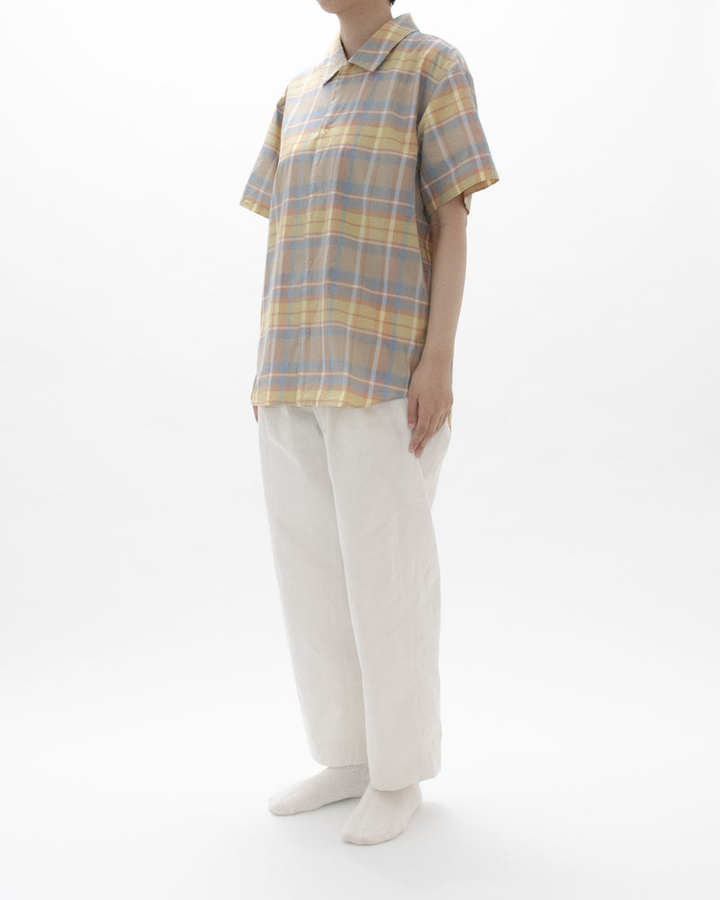 Madras Check Comfort Shirt Wide Short Sleeve