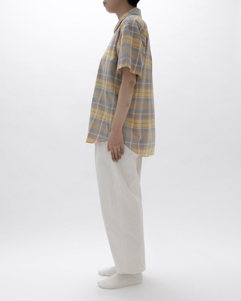 Madras Check Comfort Shirt Wide Short Sleeve