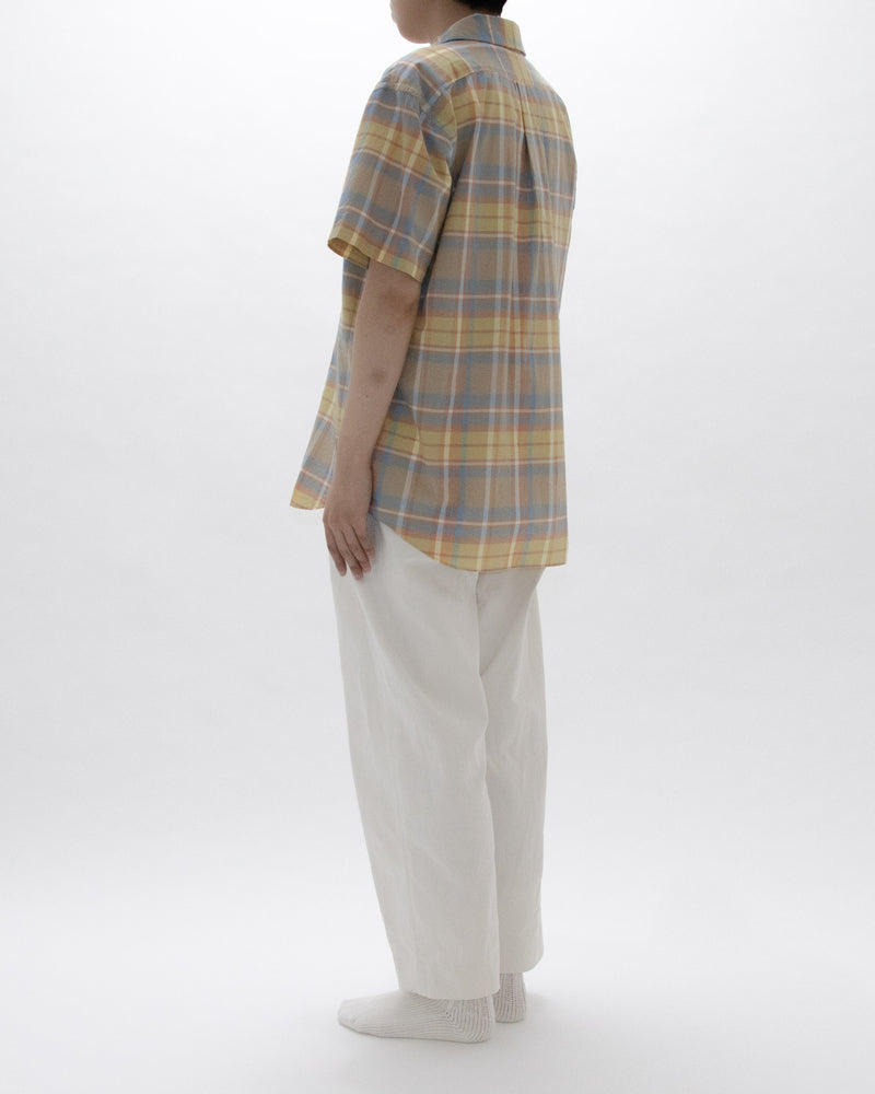 Madras Check Comfort Shirt Wide Short Sleeve