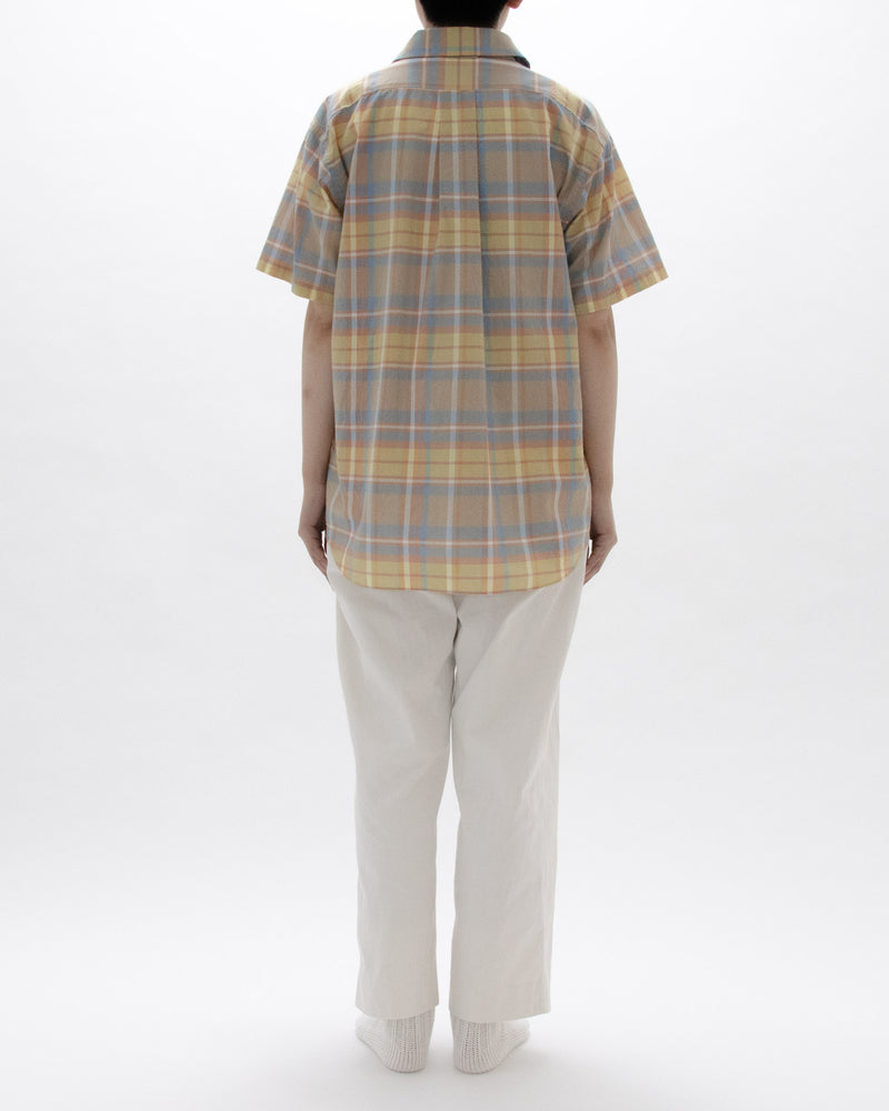Madras Check Comfort Shirt Wide Short Sleeve