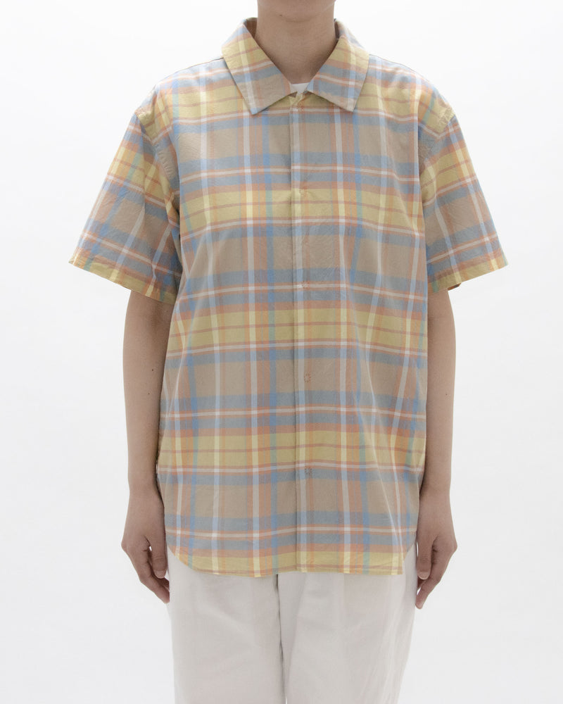 Madras Check Comfort Shirt Wide Short Sleeve
