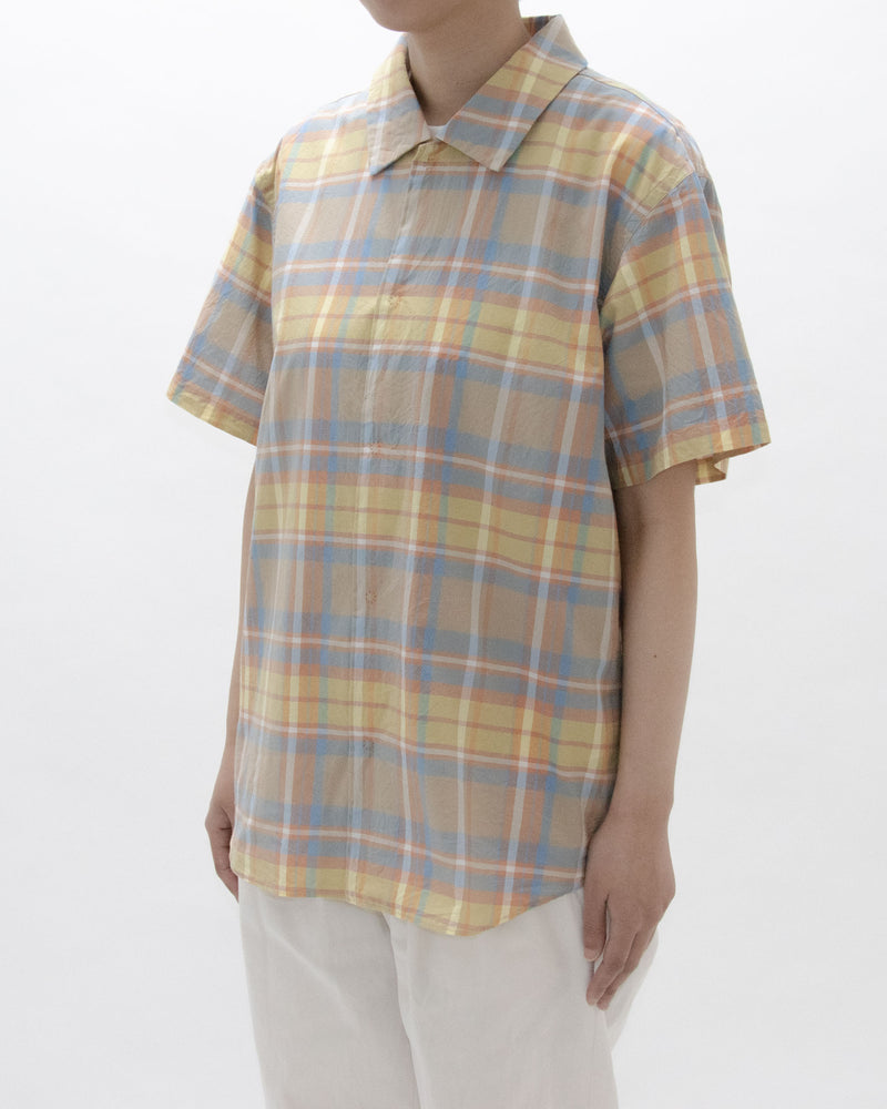 Madras Check Comfort Shirt Wide Short Sleeve