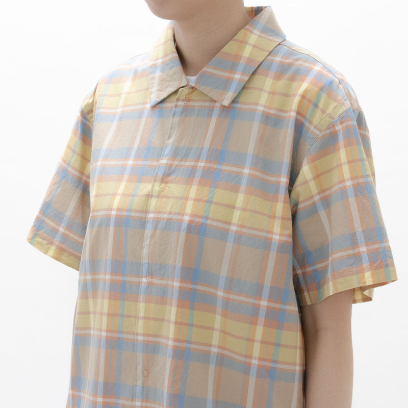 Madras Check Comfort Shirt Wide Short Sleeve