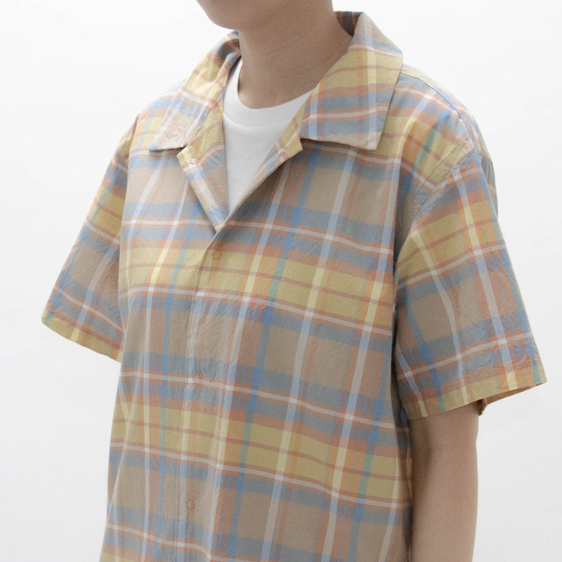 Madras Check Comfort Shirt Wide Short Sleeve