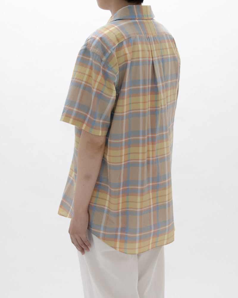 Madras Check Comfort Shirt Wide Short Sleeve