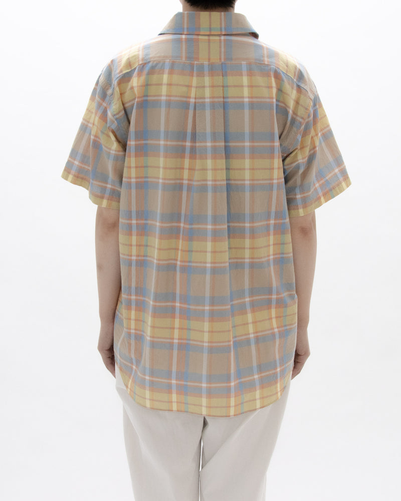 Madras Check Comfort Shirt Wide Short Sleeve
