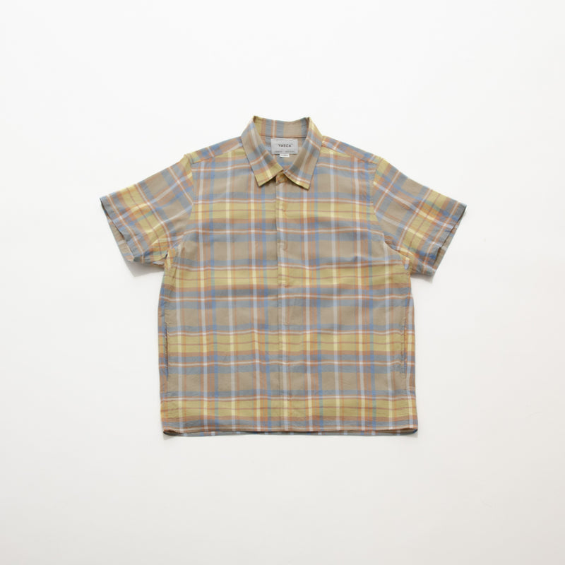 Madras Check Comfort Shirt Square Short Sleeve