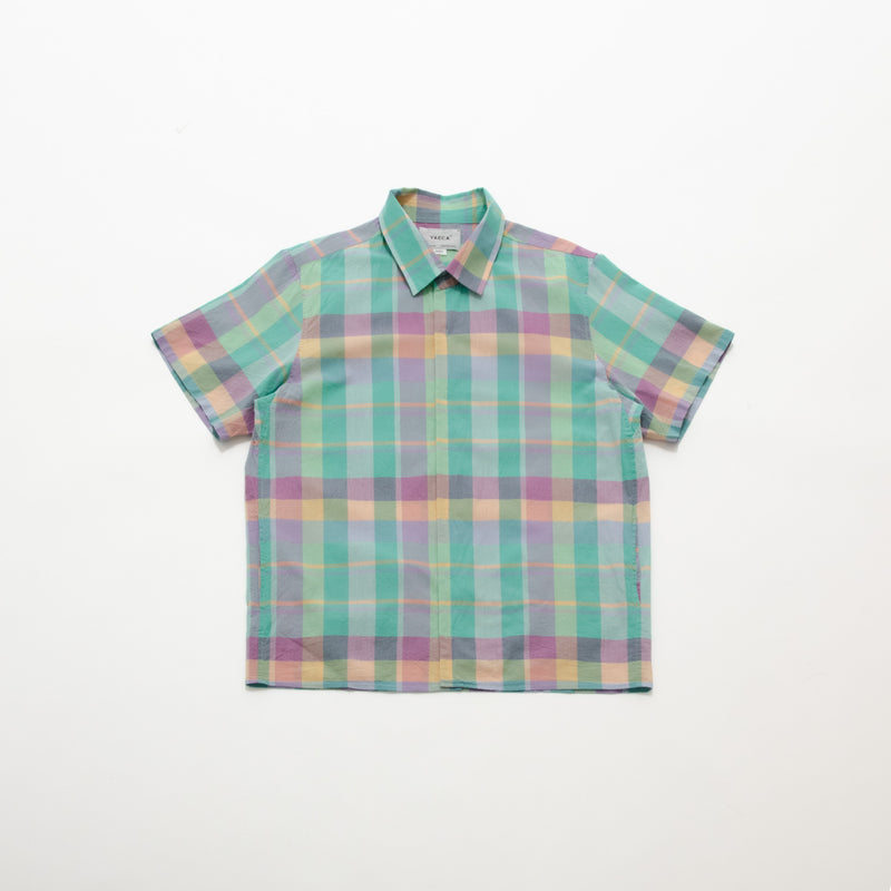 Madras Check Comfort Shirt Square Short Sleeve