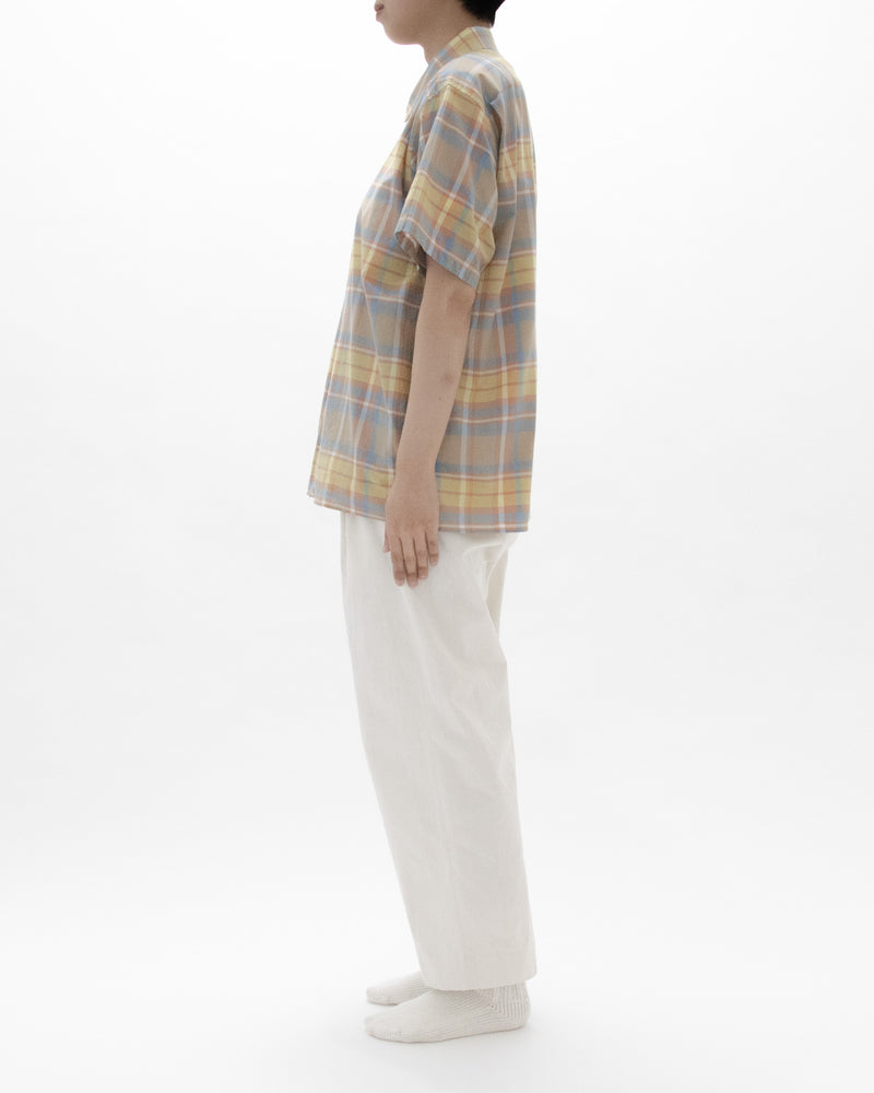 Madras Check Comfort Shirt Square Short Sleeve