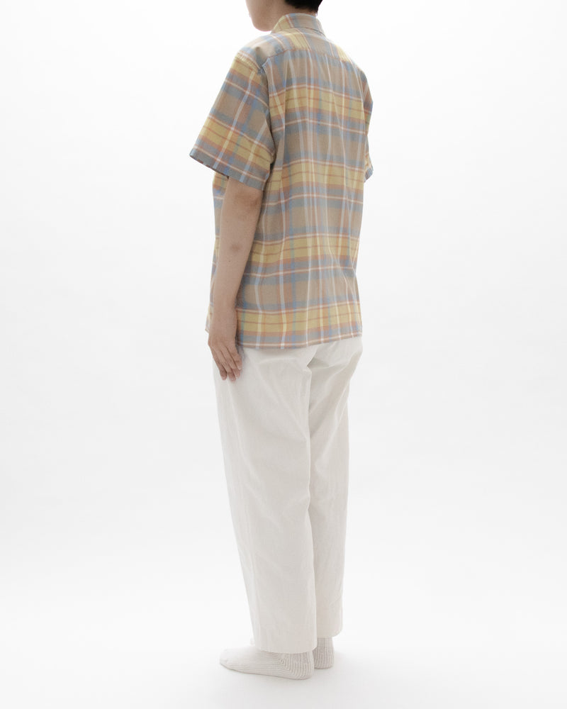 Madras Check Comfort Shirt Square Short Sleeve