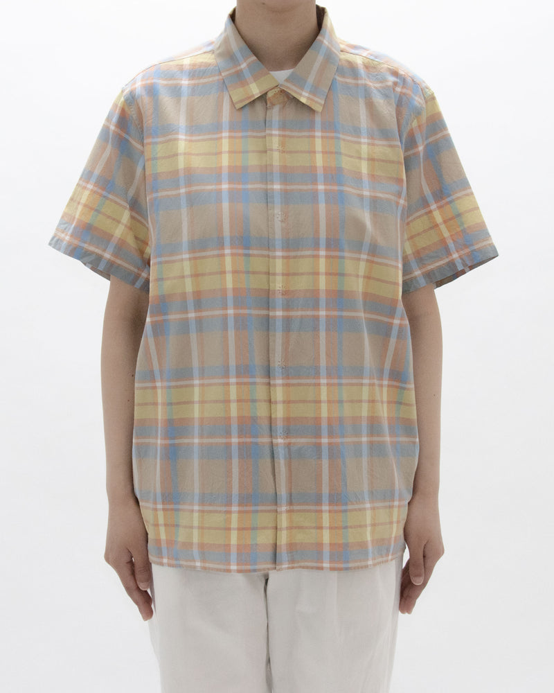 Madras Check Comfort Shirt Square Short Sleeve