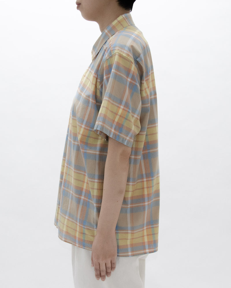 Madras Check Comfort Shirt Square Short Sleeve