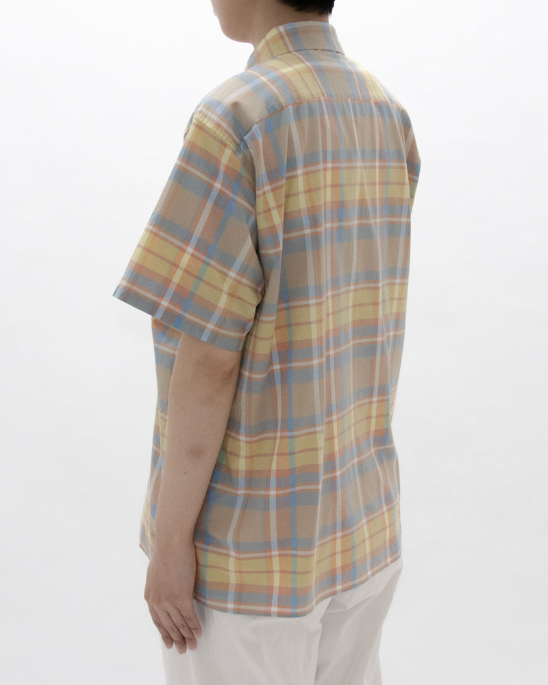 Madras Check Comfort Shirt Square Short Sleeve