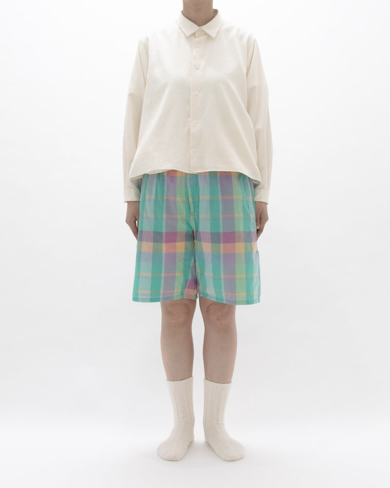 Madras Check Easy Shorts