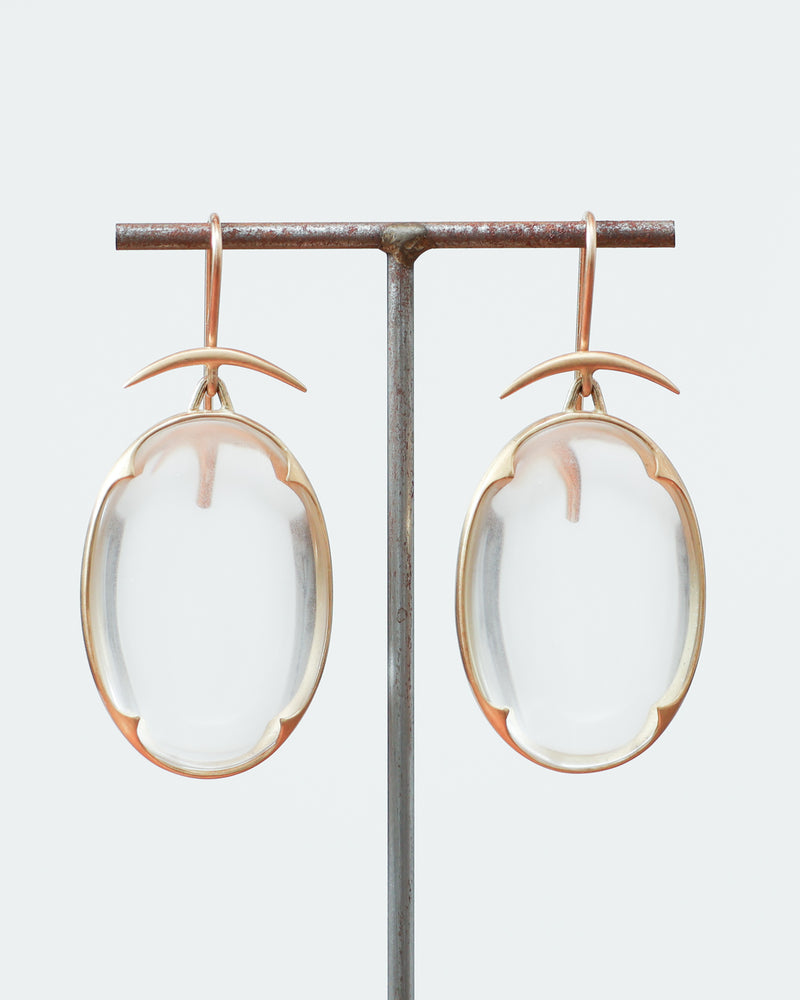 Earrings Crystal Lens