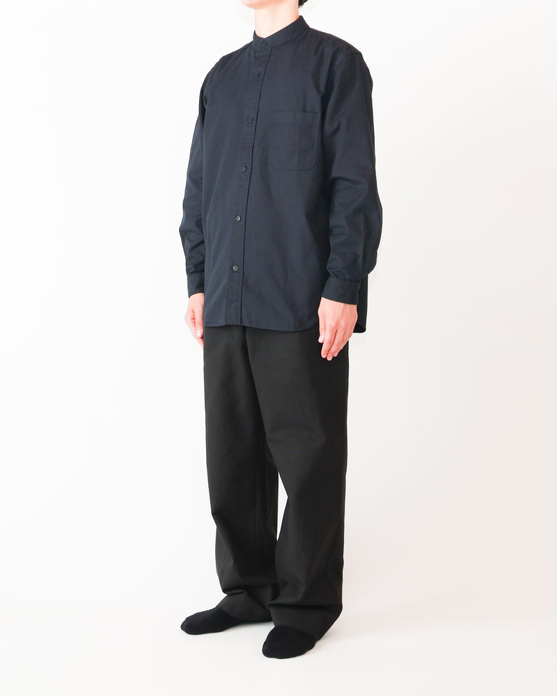 Cotton Duck Tuck Straight Trousers