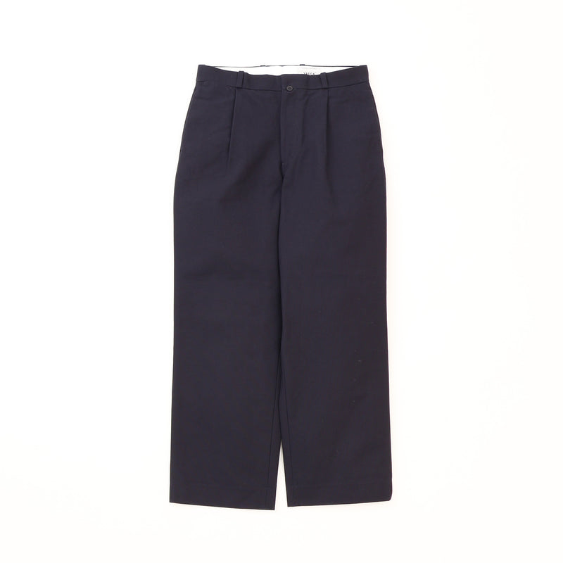 Cotton Duck Tuck Straight Trousers