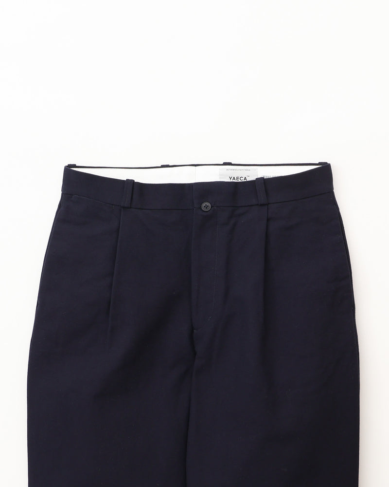 Cotton Duck Tuck Straight Trousers
