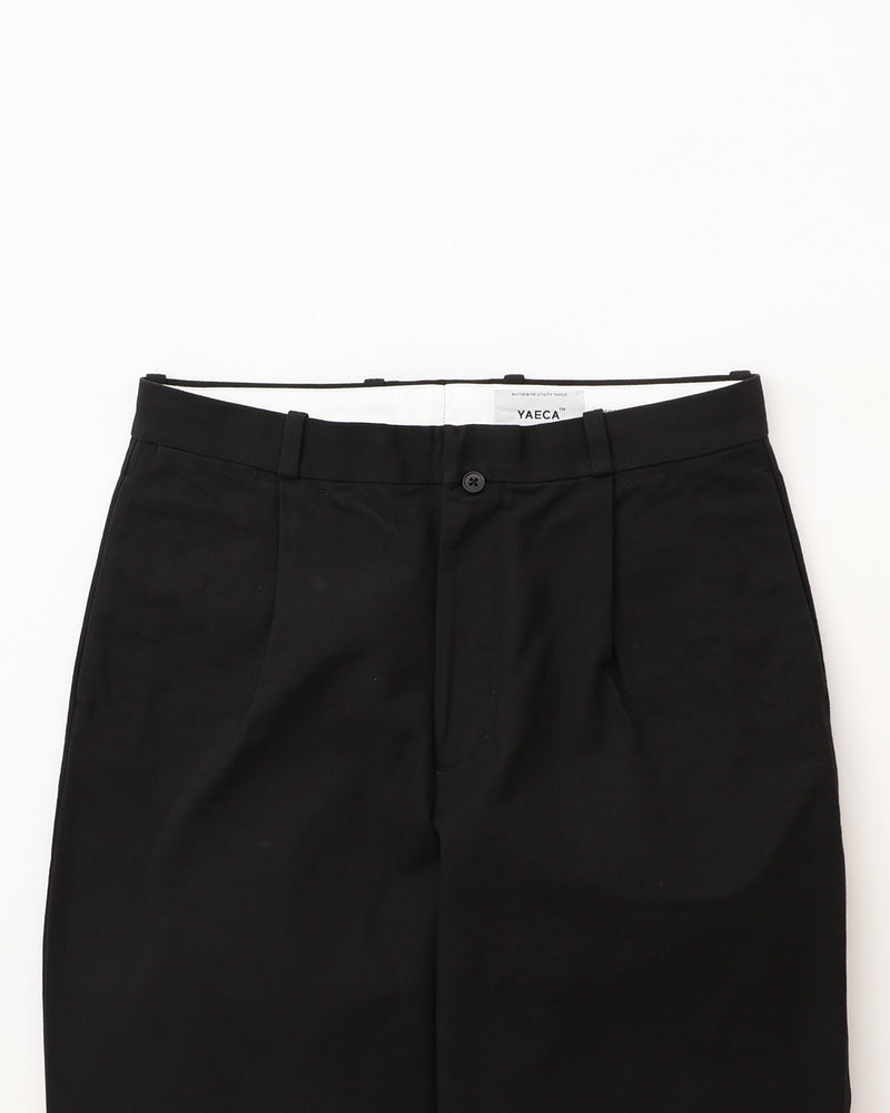 Cotton Duck Tuck Straight Trousers