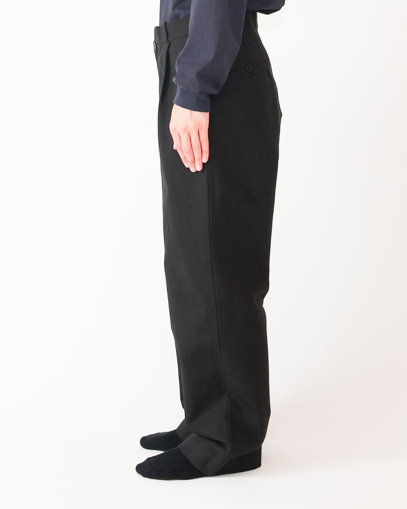 Cotton Duck Tuck Straight Trousers