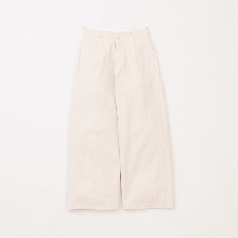 Chino Cloth Trousers Wide