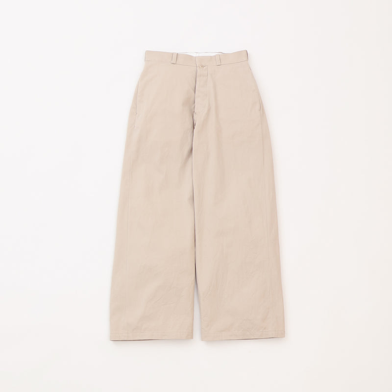 Chino Cloth Trousers Wide