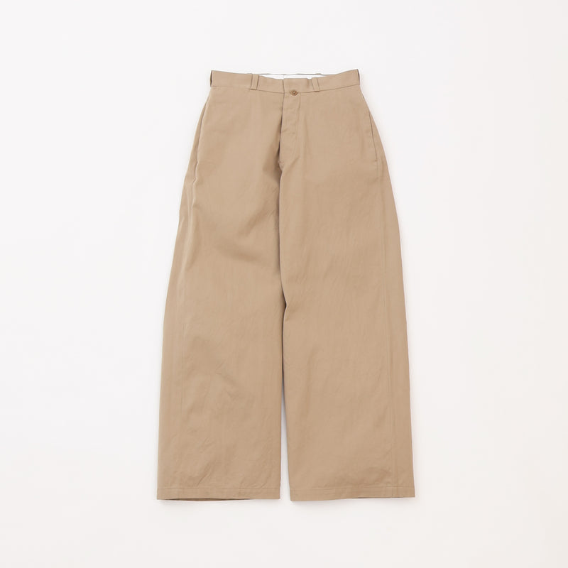 Chino Cloth Trousers Wide