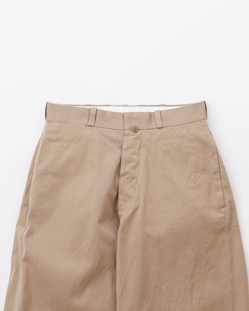 Chino Cloth Trousers Wide