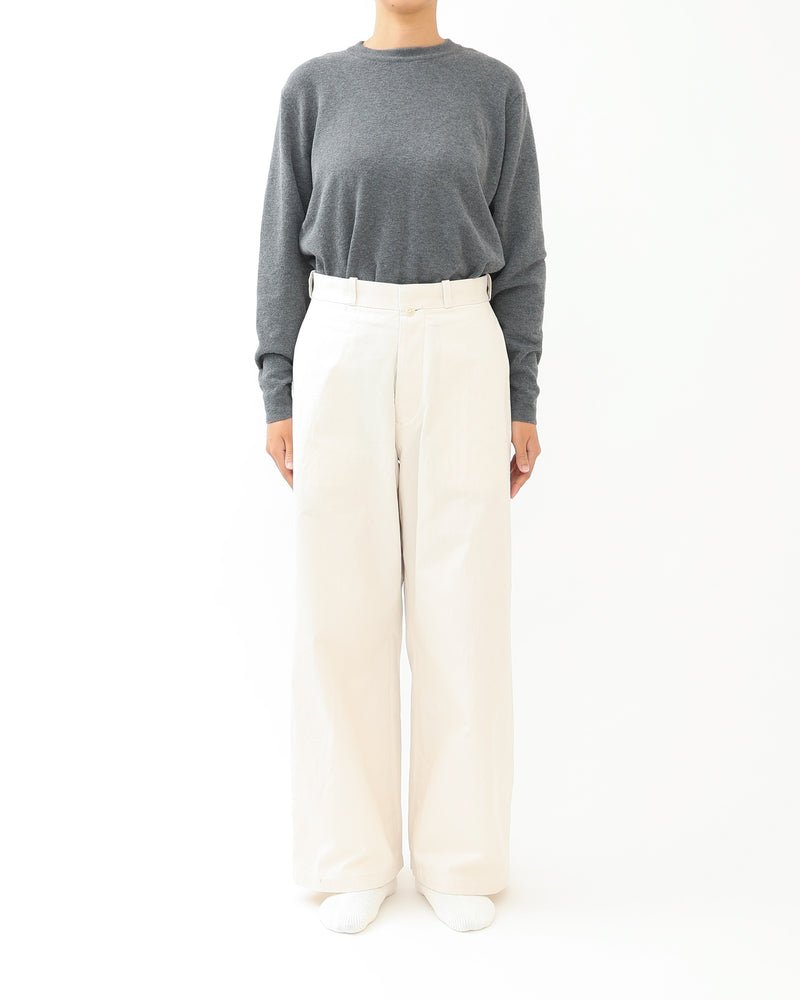 Chino Cloth Trousers Wide
