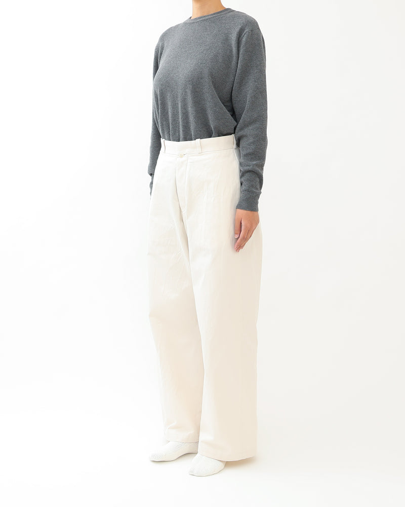 Chino Cloth Trousers Wide