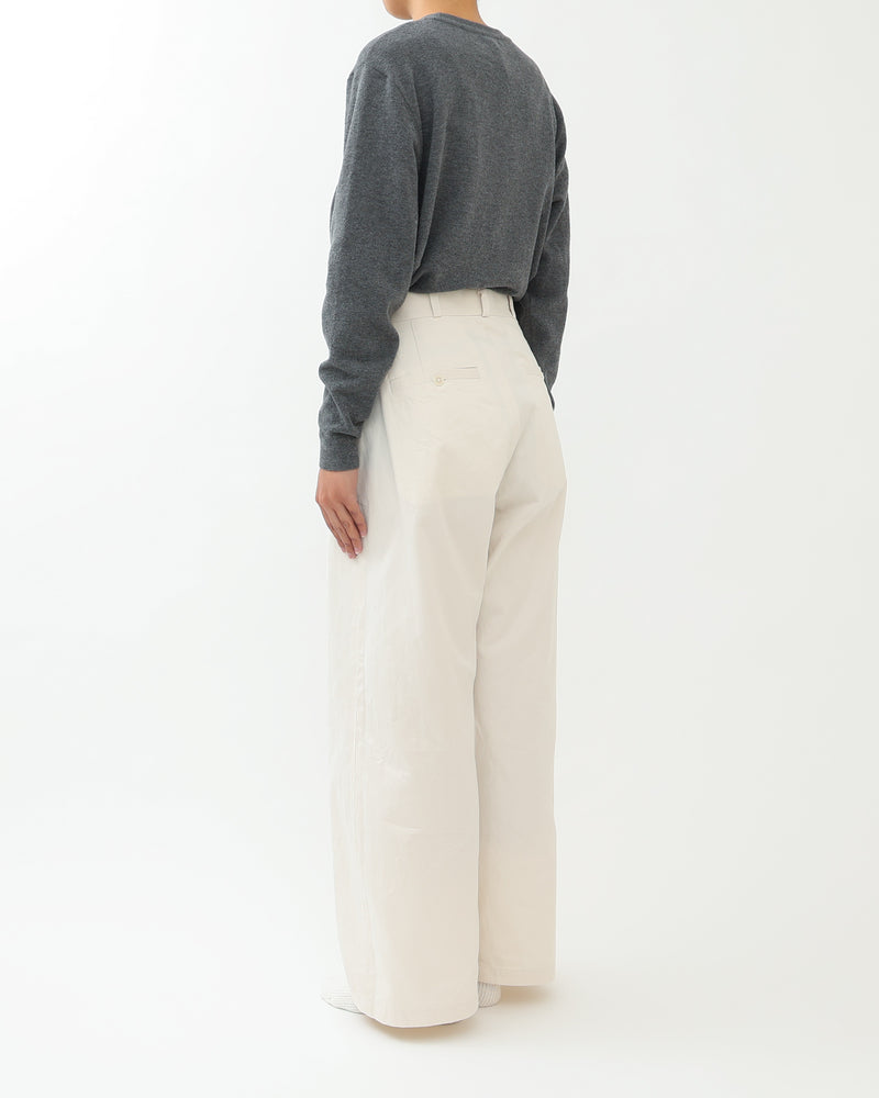 Chino Cloth Trousers Wide