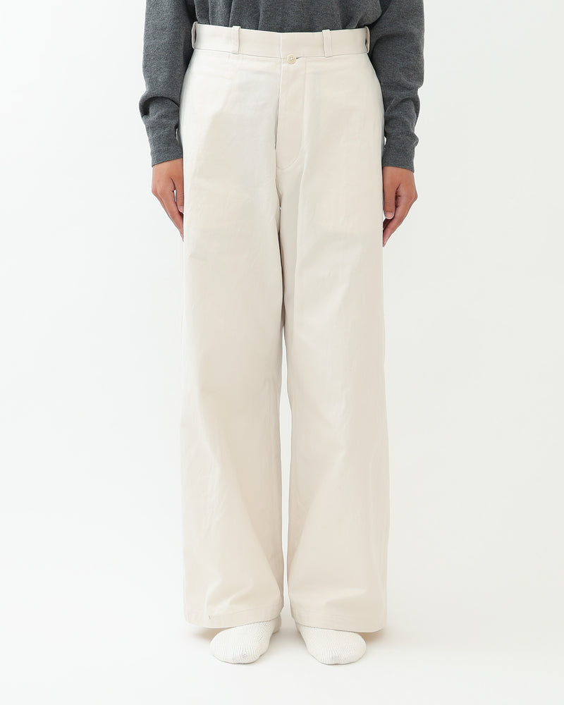 Chino Cloth Trousers Wide