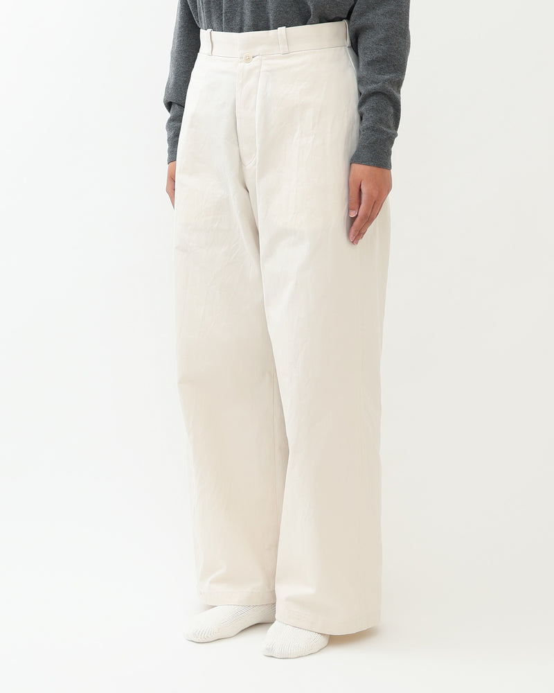 Chino Cloth Trousers Wide