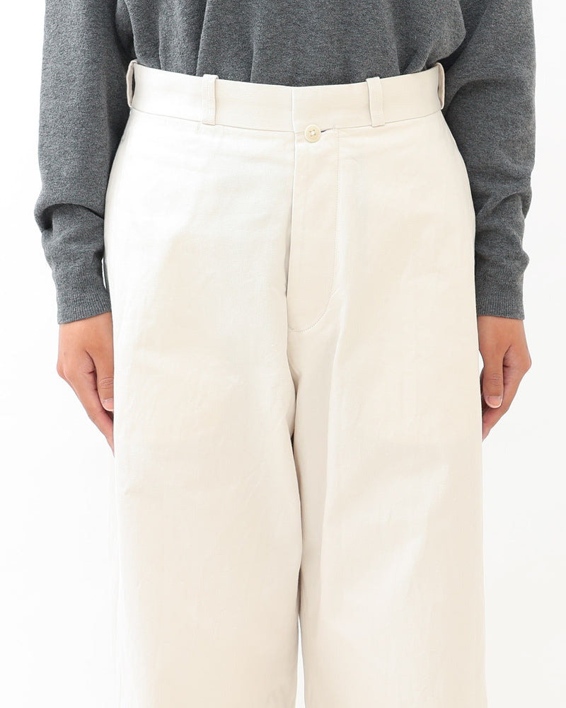 Chino Cloth Trousers Wide