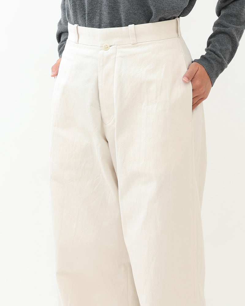 Chino Cloth Trousers Wide