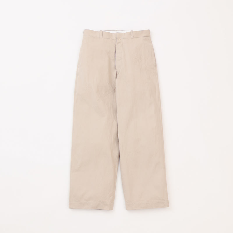 Chino Cloth Trousers Wide Straight
