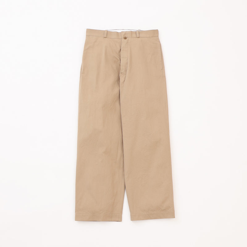 Chino Cloth Trousers Wide Straight