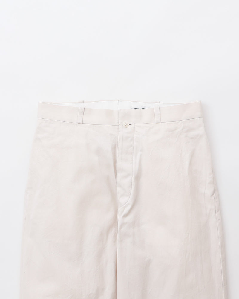 Chino Cloth Trousers Wide Straight